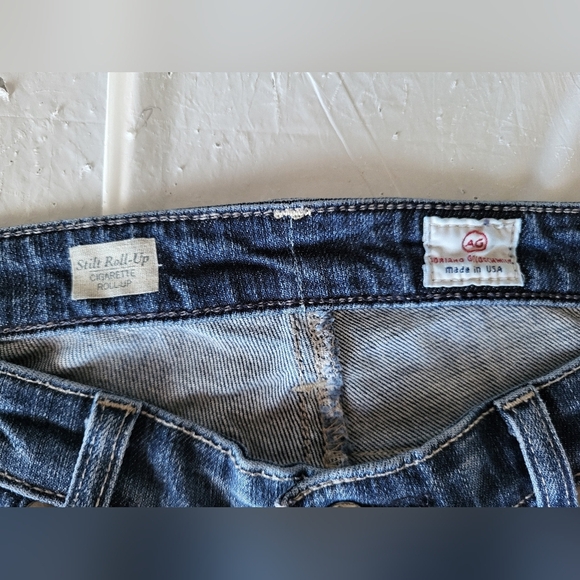 AG Women's Cigarette Roll Up Jeans, Size 28 X 26 inseam - Picture 5 of 6